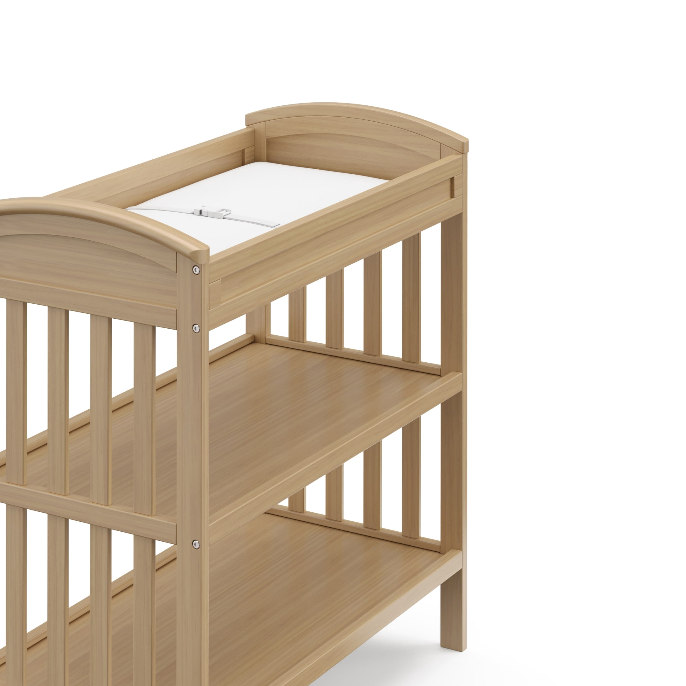 Graco Benton Infant Changing Table with Bonus Water-Resistant Changing Pad, Driftwood