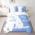 thumbnail image 2 of Homewish Kawaii Dogs Paws 7-Piece Twin Bedding Sets,Pet Animal Bedding Comforter Set,White Blue Sheet Sets For Girls Boy,Breathable Home Decor Reversible, 2 of 8