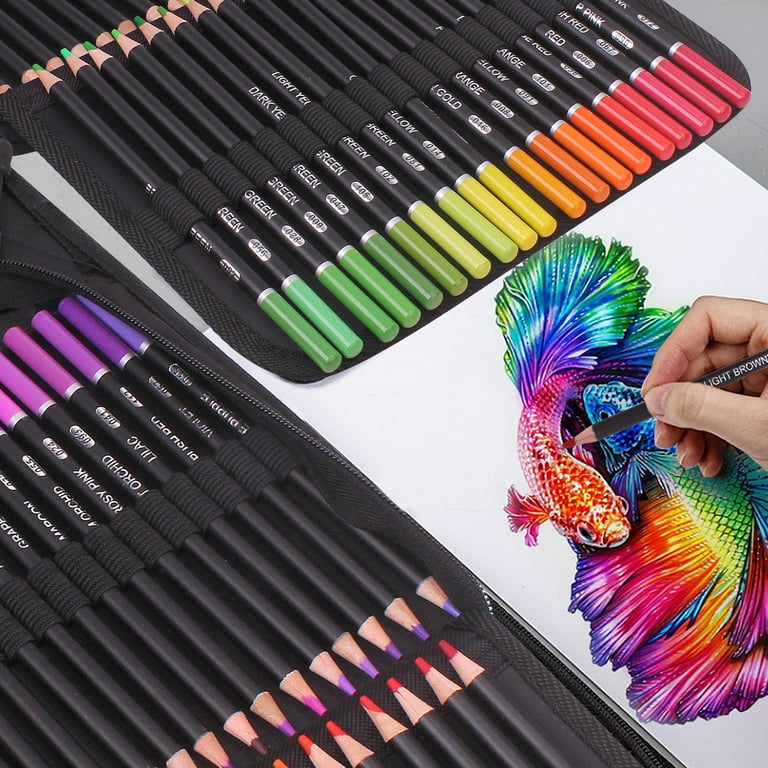 50 Piece Adult Coloring Book Artist Grade Colored Pencil Set and Bonus  Zippered Carry Case, 50 Piece Pencil Set - Harris Teeter