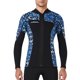 thumbnail image 1 of Vela de buceo 3mm Tops de traje de neopreno Premium Neopren Titsuits UV Protección de UV Buceo de buceo Scuba de canoa para aeróbicos de agua Snorkeling Blue XL seitruly OD003290-04, 1 of 7
