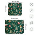 thumbnail image 4 of Yayeee Dish Drying Mat for Kitchen Counter 16"x18" Microfiber Absorbent Pad, Green Christmas Gingerbread, 4 of 7