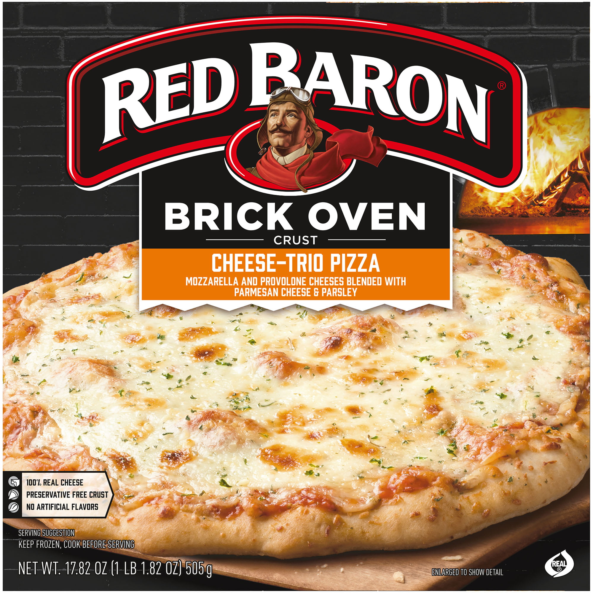 Red Baron Brick Oven Cheese Trio Frozen Pizza - 17.82oz