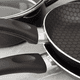 thumbnail image 2 of Bateria De Cocina de Aluminio Con Antiadherente 6 Piezas Negro Con Tapa De Vidrio, 2 of 5