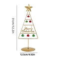 thumbnail image 3 of Tabletop Mini Christmas Tree,Artificial Tabletop Christmas Tree with Lights,Tabletop Metal Christmas Tree Wrought Iron Ornament Display Stand Christmas Ornament,Desktop Decorations Mini Xmas Tree, 3 of 6