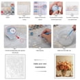thumbnail image 3 of Paint By Numbers Kit for Adults Beginner - Cream Peony Bouquet With Orange Blooms DIY Canvas Painting Kits for Adults, Frameless Paint By Number for Adults for Home Wall Decor 16x20 Inch, 3 of 7
