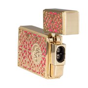 Rocky Patel Lighter Burn Double Torch - Pink And Gold