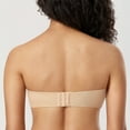 thumbnail image 2 of DELIMIRA Women's Strapless Bra Plunge Push Up Seamless Slightly Lined Support Plus Size, 2 of 7