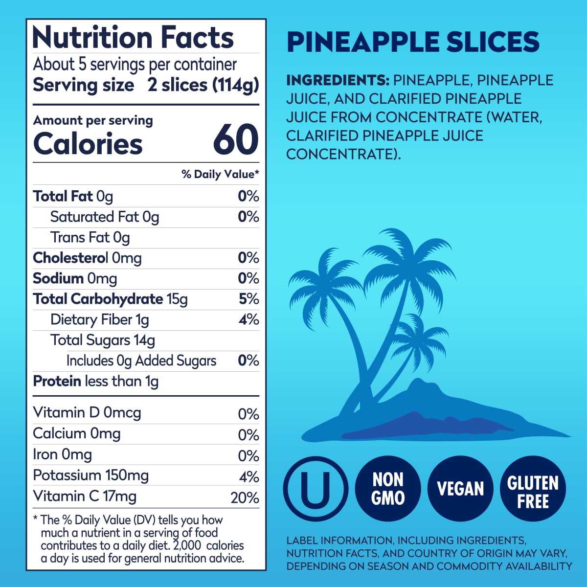 (12 pack) Dole Pineapple Slices in 100% Pineapple Juice, 20 oz Can