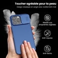 thumbnail image 4 of Étui pour iPhone 15 Pro Max Bleue avec Protection de Caméra, [Protection de Caméra], [Pare-Chocs PC+TPU] pour iPhone 15 Pro Max 6.7 Pouces 2023, 4 of 5