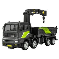 Qocolhg Construction Truck Toys for 3 4 5 6 Year Old Boys, Friction Power Die-cast Vehicle Car Toy Set for Toddler, Truck Toys for Age 3-9 Toddlers Kids Boys & Girls, Christmas Gifts for Kids Boys