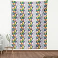 thumbnail image 4 of Ambesonne Colorful Fabric by the Yard Upholstery, Modern Rainbow Paisley Art, 1 Yard, Purpleblue Multicolor, 4 of 5