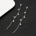 thumbnail image 3 of 100Fens Fashion Long Zircon Tassel Earrings For Women Unique Design Earrings Holiday Earrings Decoration Jewelry, 3 of 3