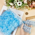 thumbnail image 6 of 10m Double Layer Pleated Organza Lace Edge Trim 5cm Wide Gathered Voile Mesh Chiffon Tulle Fabric Ruffles Lace Ribbon, 6 of 9