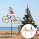 thumbnail image 4 of 2pcs Navidad jardín molino de viento muñeco de nieve Santa rueda viento Spinner patrón aleatorio, 4 of 6