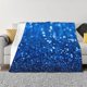 thumbnail image 1 of Fotbe A Blue Glitter Manta de Franela con Estampado, Manta Ultrasuave para Cama, Sofá, Auto, Hipoalergénica y Antibolitas-60"x50", 1 of 6