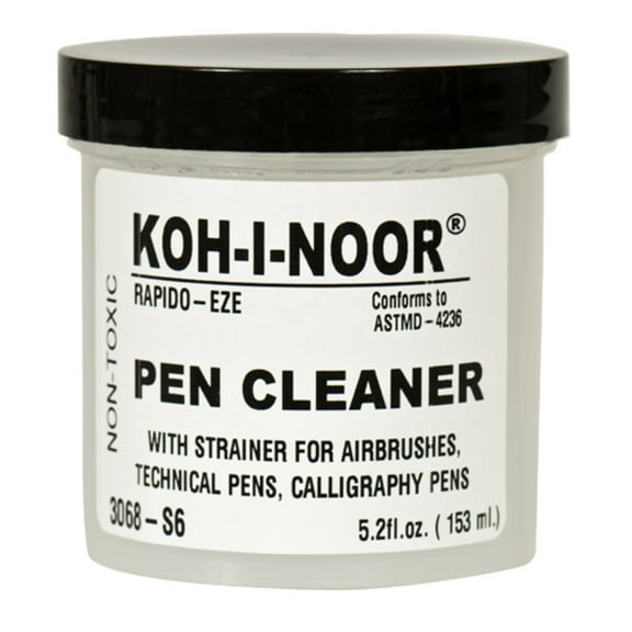 Koh-I-Noor Rapido-Eze Cleaner with Strainer, 5.2 oz.