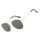 thumbnail image 2 of Gafas de Sol Nikou con Montura de Metal Doble Puente Lentes Verde Oscuro, 2 of 12