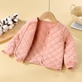 thumbnail image 4 of UQJfacai Toddler Girls Quilted Jackets Lightweight Button Down Long Sleeve Cardigan Kids Fashion Fall Winter Warm Padded Coat 2-15 Years, 4 of 6