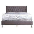 thumbnail image 3 of Glory Furniture Bergen Velvet Upholstered Full Bed in Gray, 3 of 7