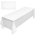 thumbnail image 2 of 2 Pcs Table Cloths Table Cloth Rectangle White Table Cloth Covers For Birthday Halloween Party, 2 of 2