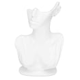 thumbnail image 3 of Organizador de exhibición de busto blanco, soporte de exhibición de busto de resina, soporte de maniquí colgante, soporte de pendiente de busto, diseño de próxima generación Jadeshay A, 3 of 8