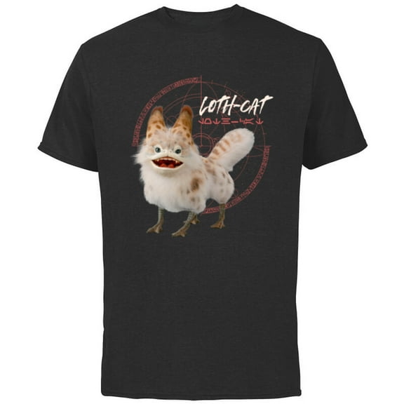 Star Wars Ahsoka Sabine’s Loth-Cat Aurebesh Disney  - Short Sleeve Cotton T-Shirt for Adults - Customized-Black