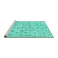 thumbnail image 2 of Ahgly Company Machine Washable Indoor Rectangle Persian Turquoise Blue Traditional Area Rugs, 5' x 7', 2 of 4