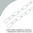 thumbnail image 3 of Uxcell 3.2mm Thick 1m Long Pendant Light Fixture Chains White 2 Pack, 3 of 5