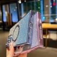 thumbnail image 6 of for  iPhone 15 Pro Max Case Glitter Magnetic Compatible with MagSafe Full Camera Lens Protection Luxury Plating Cute Bling Clear Shockproof Slim Phone Case for Women Girls (Light Purple), 6 of 14