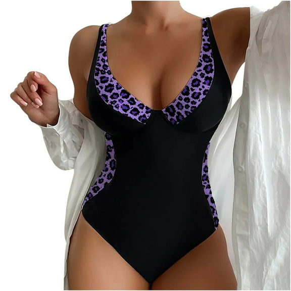 Kmdttou One Piece Swimsuit Women Sexy And Fashionable Beach Swimsuit With Printed Summer Swimsuit on Clearance!