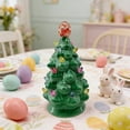 thumbnail image 5 of Easter Decor Easter Christmas Tree Shaped LED Resin Ornament with Colorful Lights Christmas Tree Window Decor Spring Holiday Decor Home Decor Collection, 5 of 6
