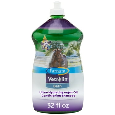Farnam Vetrolin Bath Ultra-Hydrating Shampoo for Horses and Dogs 32 ounces