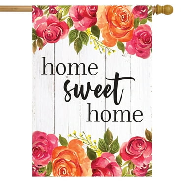 Briarwood Lane Farmhouse Home Sweet Home Spring House flag