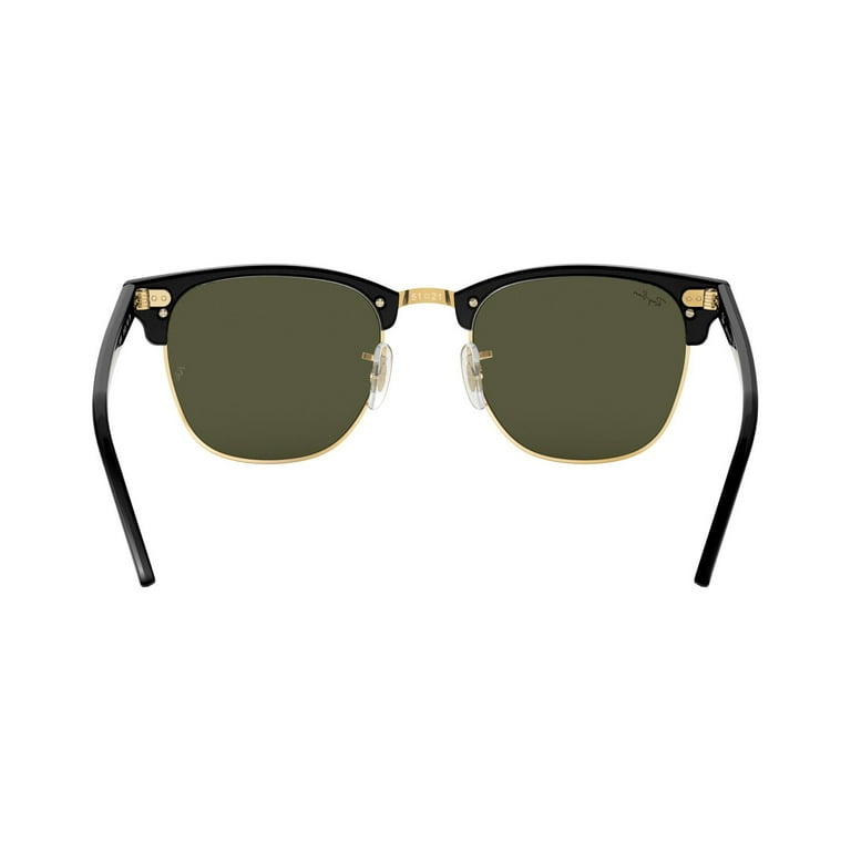 Ray-Ban Men's Clubmaster RB3016-W0365-51 Black Acetate Sunglasses