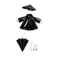 thumbnail image 1 of Divertido traje de ganso con impermeable que se ajusta a una estatua de 23 pulgadas. Accesorios de disfraz para el hogar. Negro, 1 of 8
