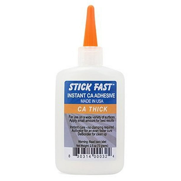 Stick Fast Thick CA Cyanoacrylate Adhesive Super Glue 1 oz bottle