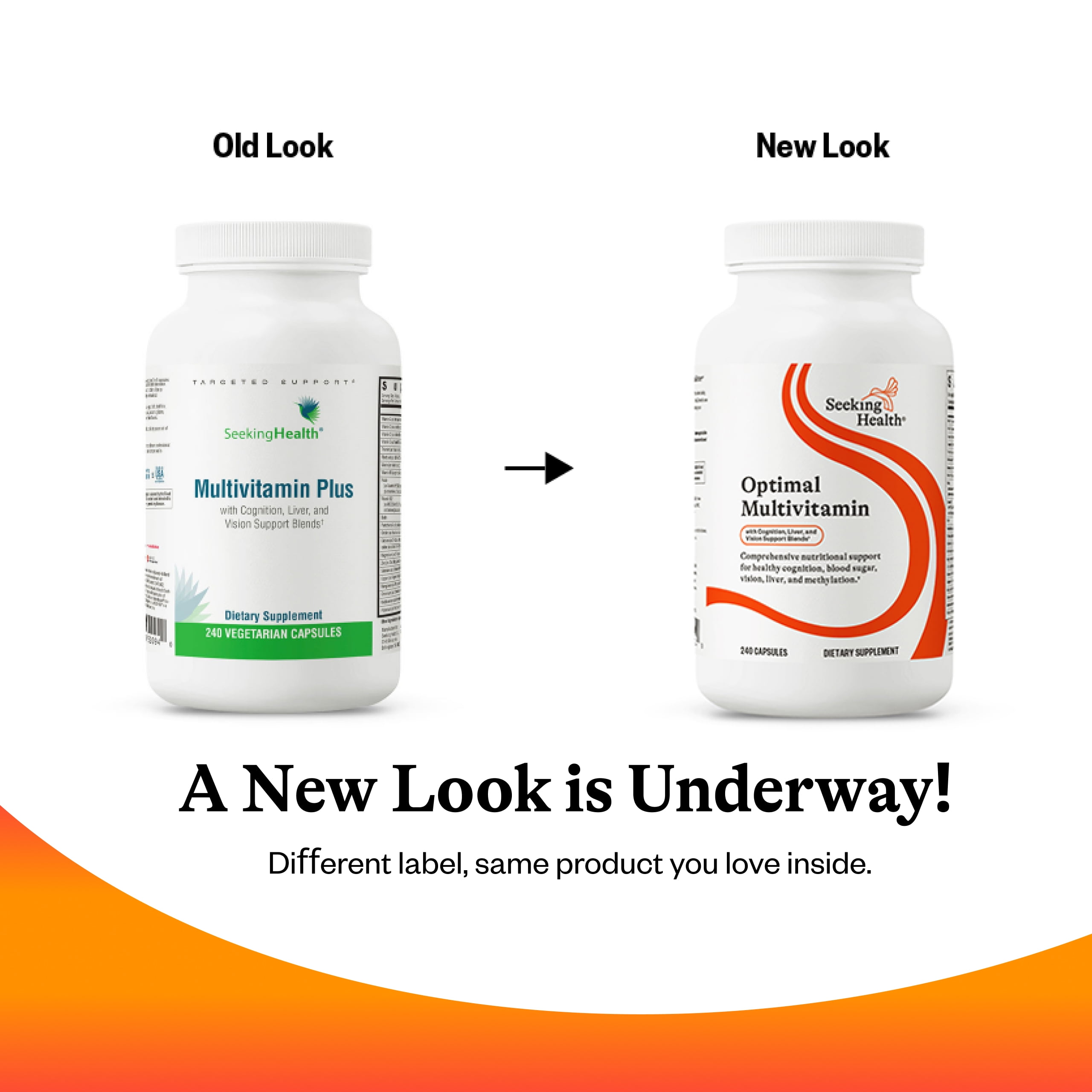 Seeking Health Optimal Multivitamin, Active B Vitamins and L-5-MTHF, Riboflavin, B6, Bioavailable Folate and B12, CoQ10, Methylation Support, Vegetarian (240 Capsules)