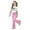 Pink, variant on Two Piece Set for Girls Short Sleeve Heart T-Shirt Top and Flared Pants Sets Girl Spring Clothes Girls 12-13 Years Outfits