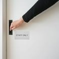 thumbnail image 1 of unbranded Staff Only Plata Para Puertas Comerciales Con Texto Claro Y, 1 of 8