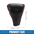 thumbnail image 5 of Car Gear Shifting Knob Cover Automatic Transmission for Honda CR-V 2017-2022 Black Red Stitches, 5 of 7