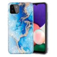 thumbnail image 1 of For Samsung Galaxy A22 5G (EU Version) Phone Cover Marble Flower Shell Pattern IMD Phone TPU Case Banmo, 1 of 5
