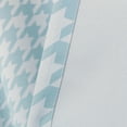 thumbnail image 3 of Quality Home Medium Houndstooth Room Darkening Blackout Grommet Curtains – Stainless Steel Nickel Grommet Top – Sky Blue – 52”W X 84”L - (Set Of 2 Panels), 3 of 4
