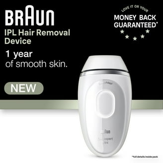 Braun IPL Skin Expert, At-Home Laser Facial Hair Removal with Free