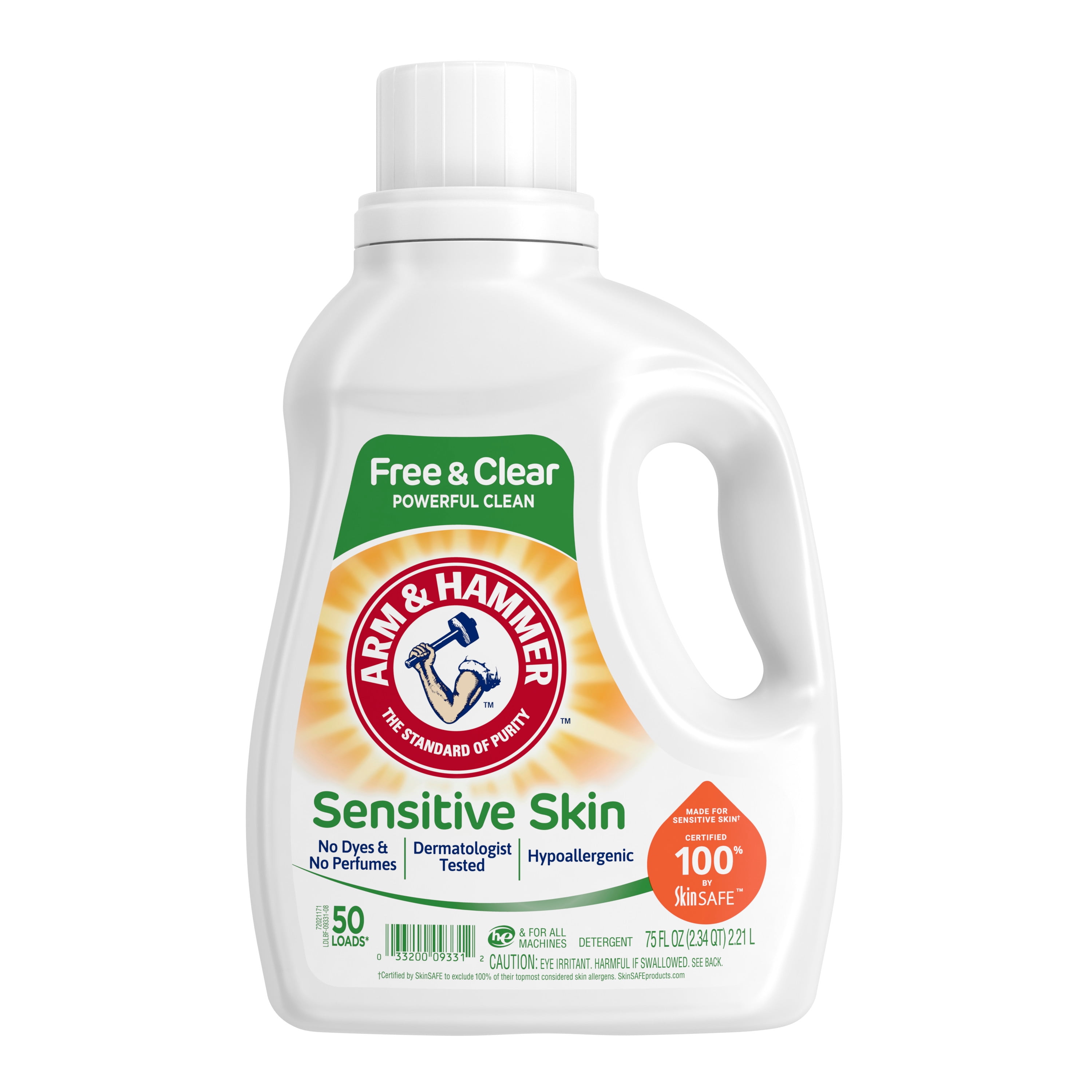 Arm & Hammer Sensitive Skin Free & Clear, 50 Loads Liquid Laundry
