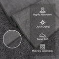 thumbnail image 2 of Toallitas de microfibra HOMEXCEL altamente absorbentes, 24 unidades, color gris, 2 of 7