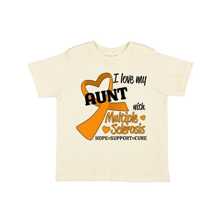 

Inktastic I Love my Aunt with Multiple Sclerosis- Hope Support Cure Gift Toddler Boy or Toddler Girl T-Shirt