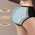 thumbnail image 2 of Large size Heavy Flow High Absorbency Period Underwear Women, Leakproof Panties Postpartum Menstrual Hipster Briefs Teens 5 Pack, 2 of 6