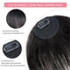 thumbnail image 3 of Clip on Bangs for Women Real Human Hair Extensions Invisible Clips Black, 3 of 5