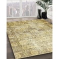 thumbnail image 3 of Ahgly Company Machine Washable Indoor Rectangle Traditional Brown Gold Area Rugs, 5' x 7', 3 of 7