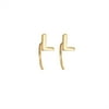 IEFSHINY Initial Earrings for Girls 14K Gold Plated Little Girls Stud Earrings
